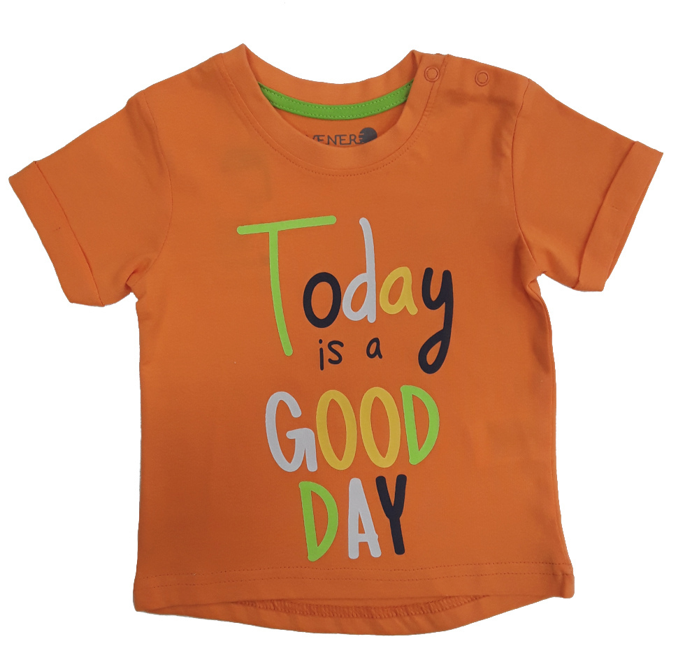 T-shirt Μπλουζάκι Today Is A Good Day Venere Orange 8010643