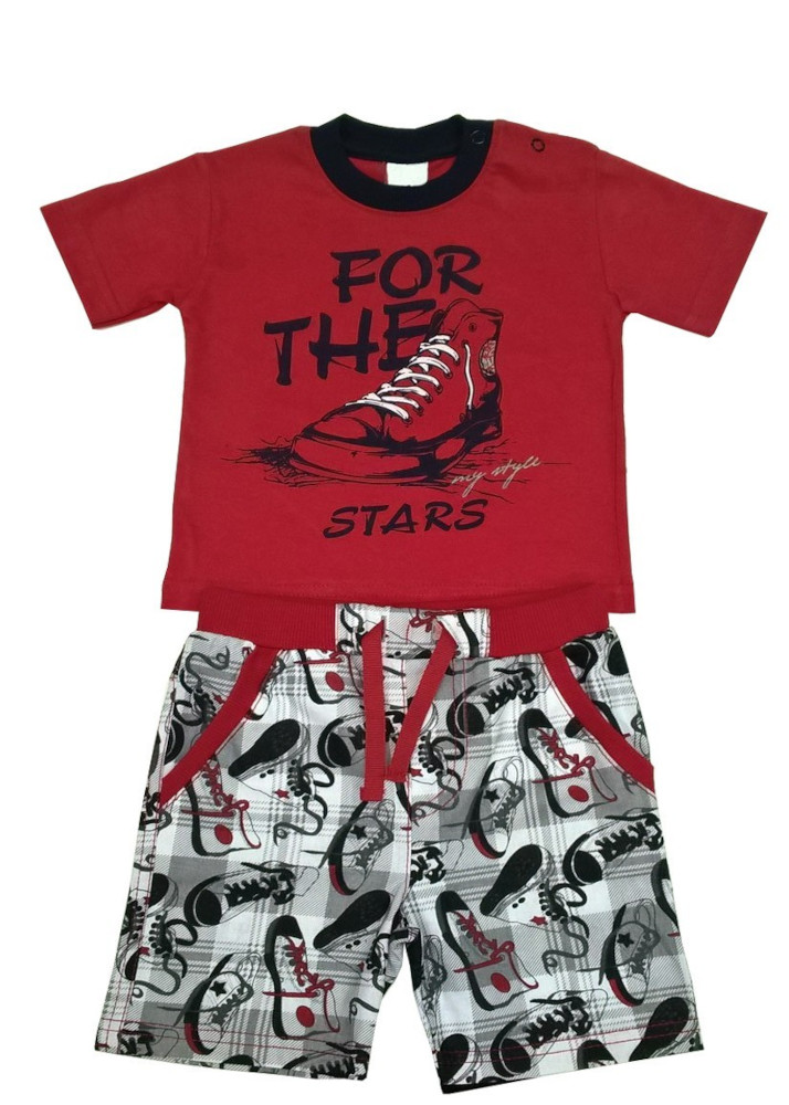 Παιδικό Σετ με Σορτσάκι Runners Beboulino Red 80108310003