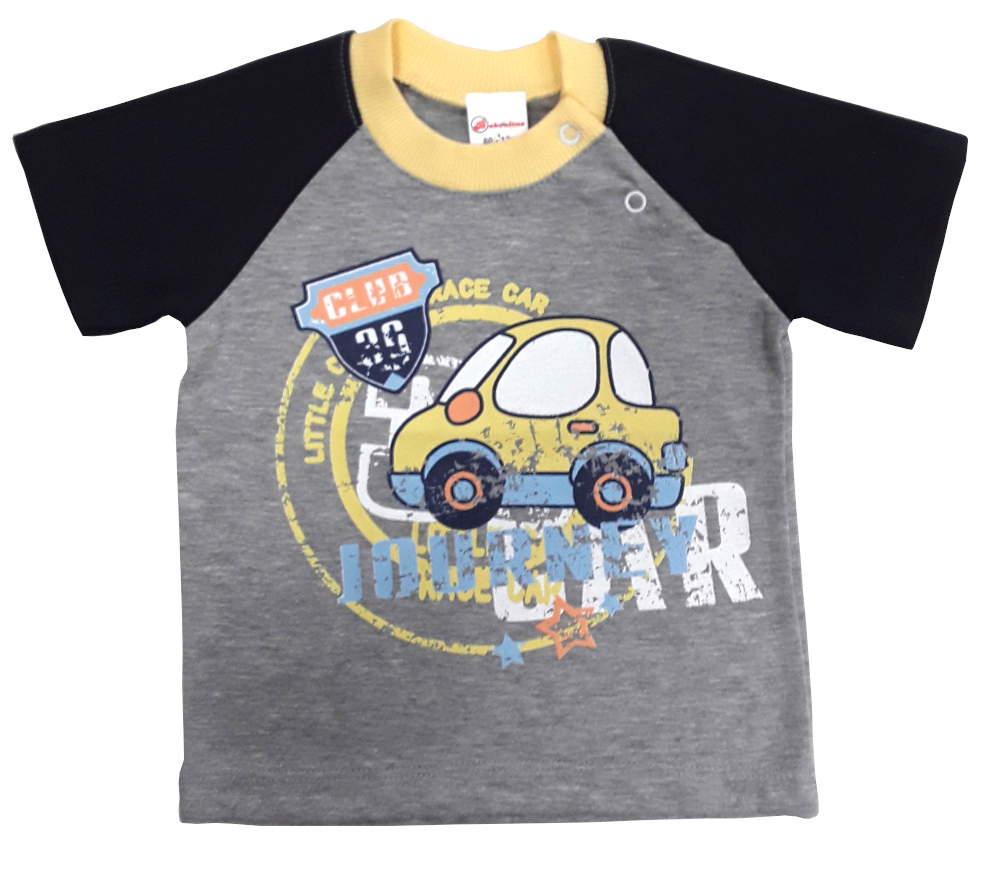 Μπλουζάκι Κοντομάνικο Journey Club Car Beboulino Grey 8010991