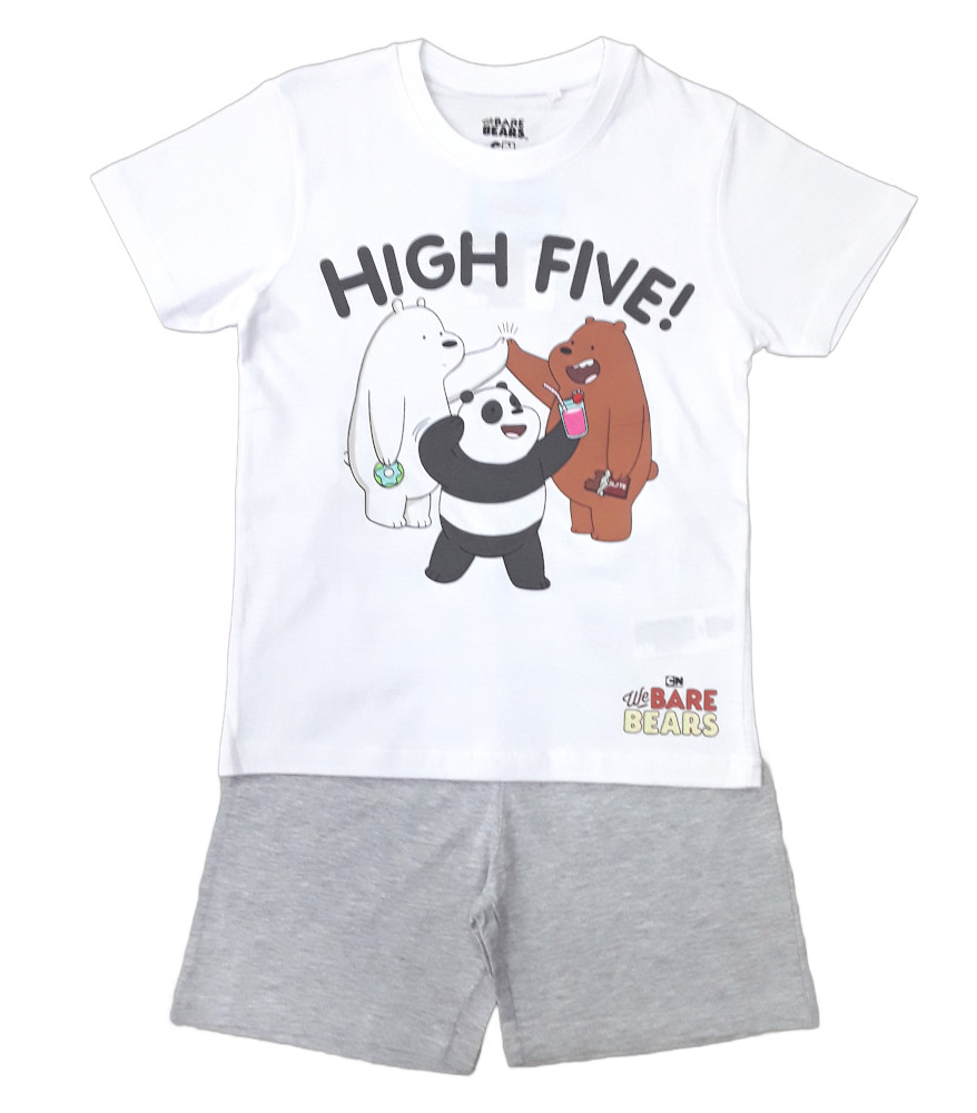 Πιτζάμα Καλοκαιρινή High Five White Grey 8020248