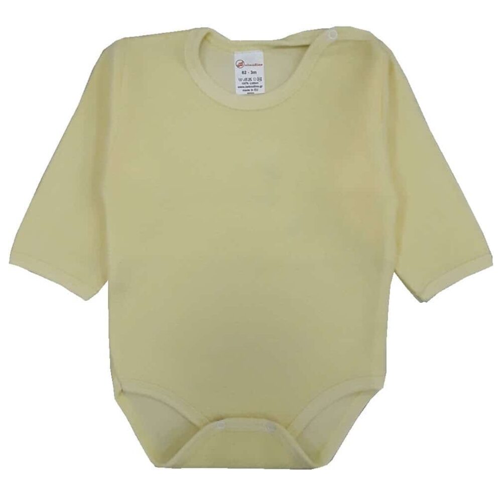 Κορμάκι Μακρυμάνικο Βελουτέ 62cm Beboulino Yellow 80207200005