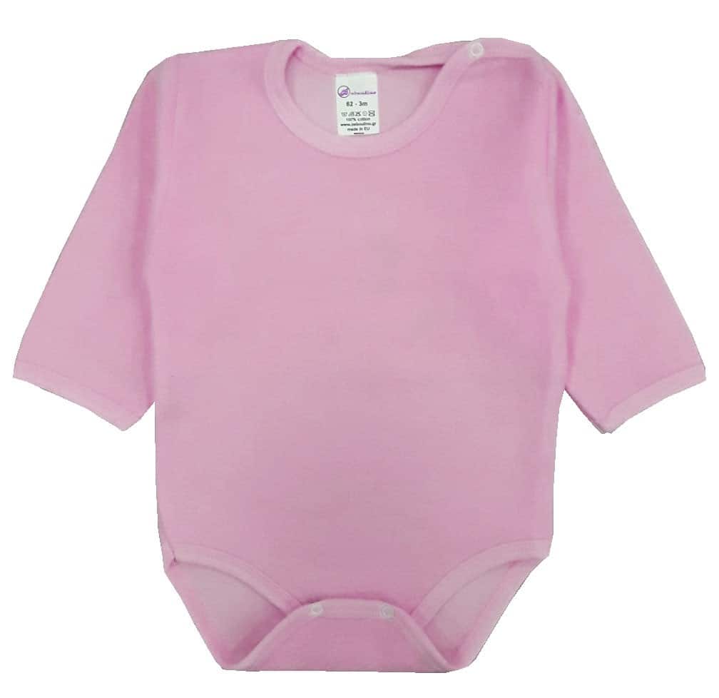 Κορμάκι Μακρυμάνικο Βελουτέ 62cm Beboulino Pink 80207200008