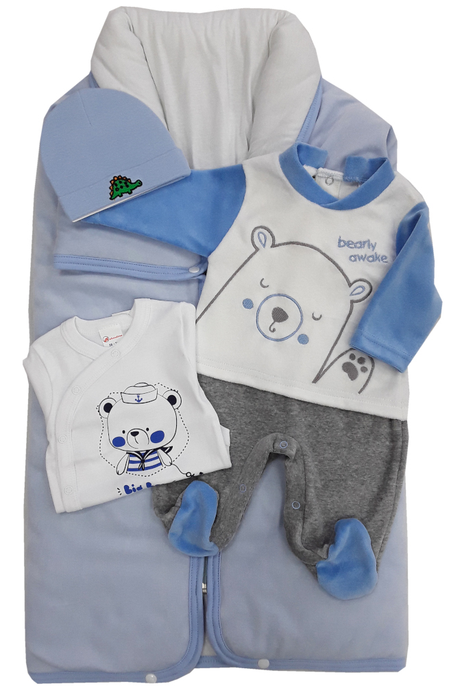 Σετ Νεογέννητου 4τμχ Winnie Beboulino Blue 80405070001