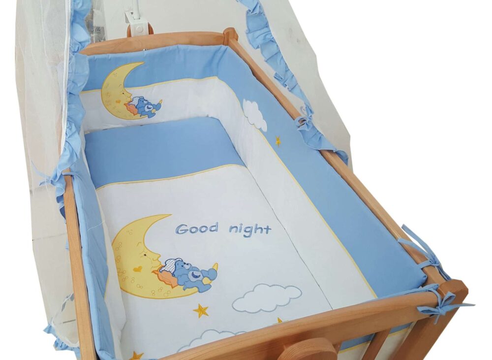 Σετ Προίκας Λίκνου 6τμχ Beboulino Good Night 70013650000