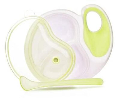 Μπωλ με Κουτάλι PP για Φούρνο Μικροκυμάτων Nuby Yellow 048526053124