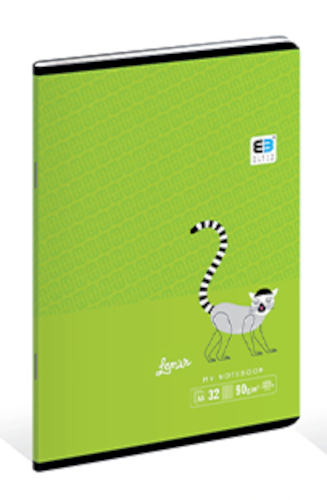 Σημειωματάριο A5 Lime Lemur 5902277297402