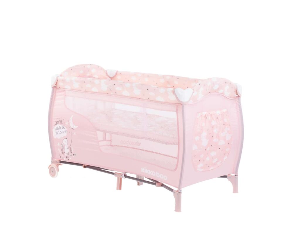 Παρκοκρέβατο 2 Επιπέδων Dolce Sonno Kikka boo Pink Rabbits 31003010039 - Image 2