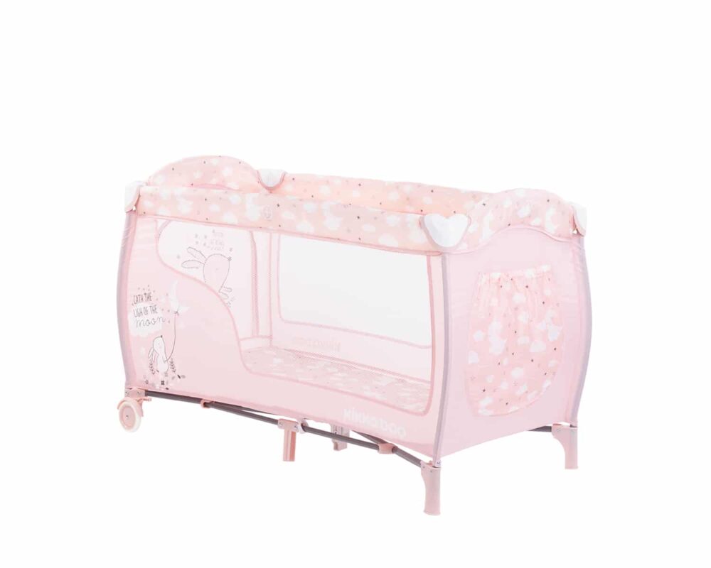 Παρκοκρέβατο 2 Επιπέδων Dolce Sonno Kikka boo Pink Rabbits 31003010039 - Image 3