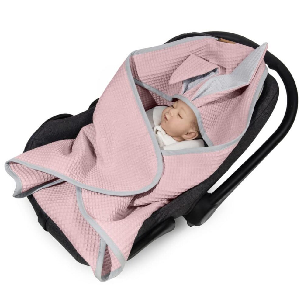 Κουβέρτα Βόλτας Πικέ με Υποδοχές 78x78cm Beboulino For Baby Blueberry 70101190020