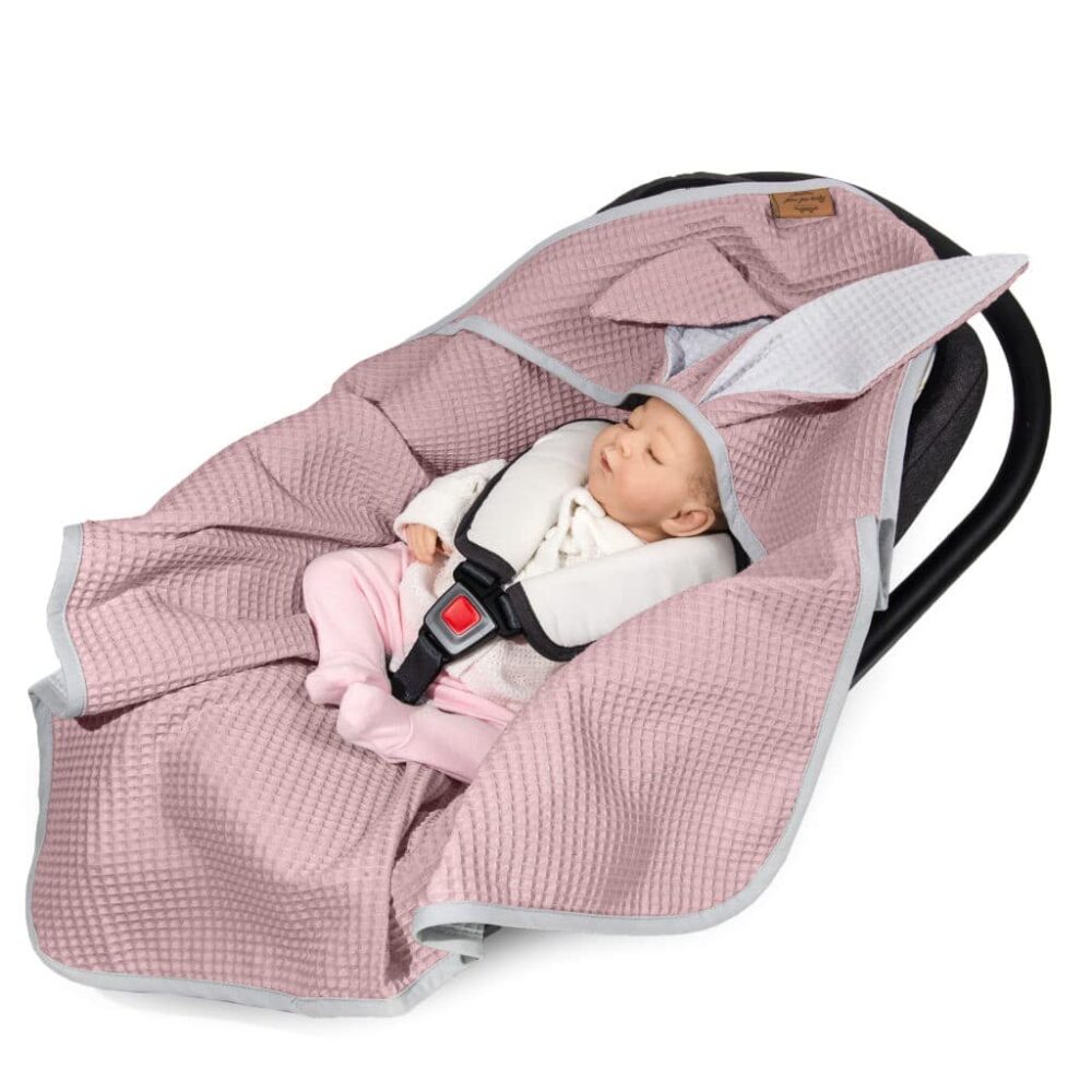 Κουβέρτα Βόλτας Πικέ με Υποδοχές 78x78cm Beboulino For Baby Blueberry 70101190020 - Image 3