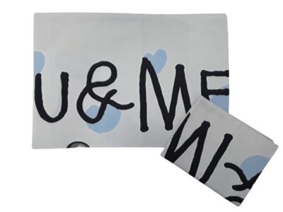 Μαξιλαροθήκες Σετ 2τμχ 20x30cm Beboulino U&Me Blue 70318792030