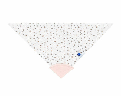 Σαλιάρα Μπαντάνα με Μασητικό Savanna Pattern Kikka Boo Pink 31303030034