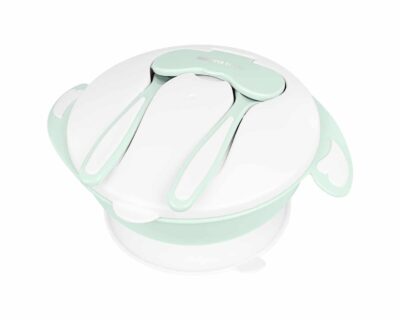 Μπωλάκι με Κουτάλι και Πιρούνι Kikka boo Mint 31302040128