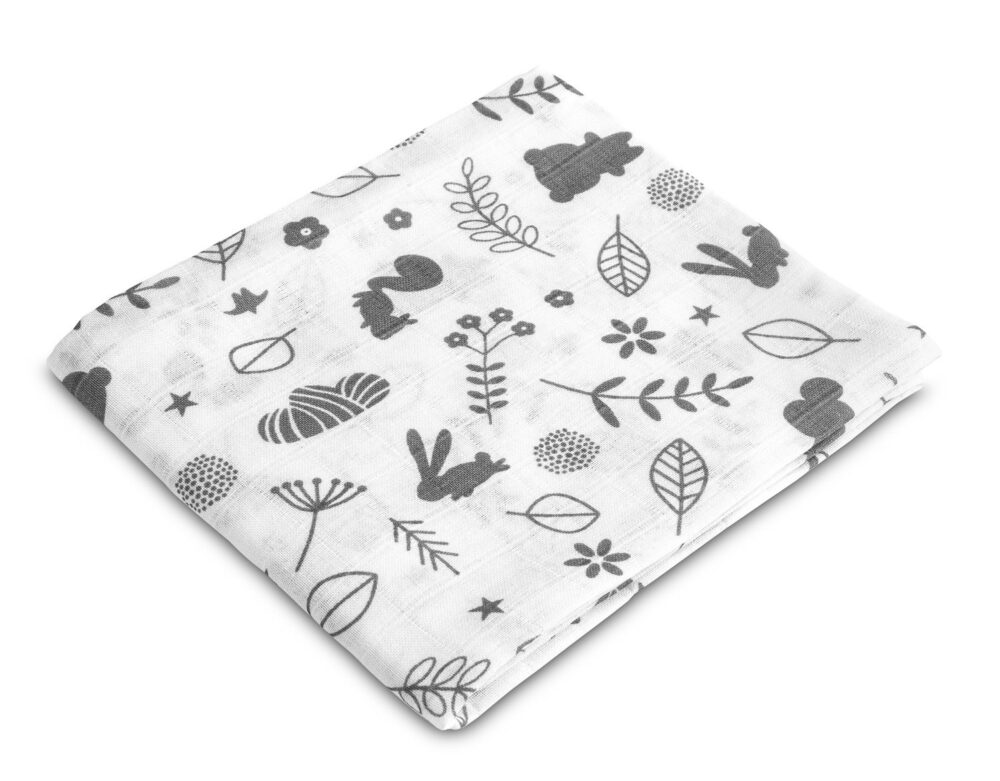 Πάνα Muslin 70x80cm Sensillo Forest White 0972