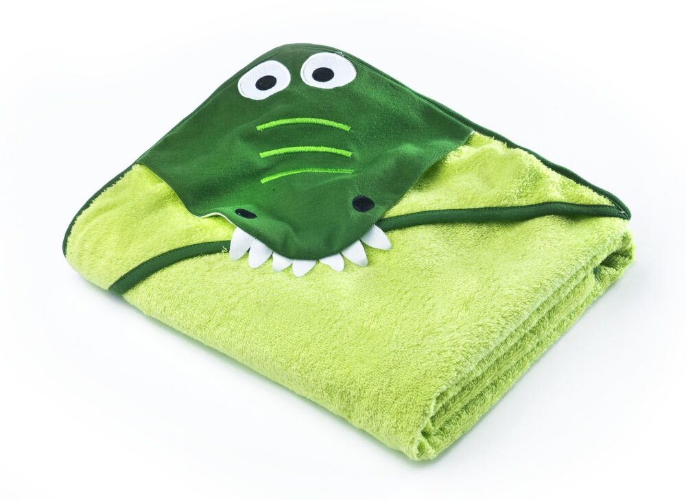 Πετσέτα με Κουκούλα 100x100cm Sensillo Crocodile 5902021524174