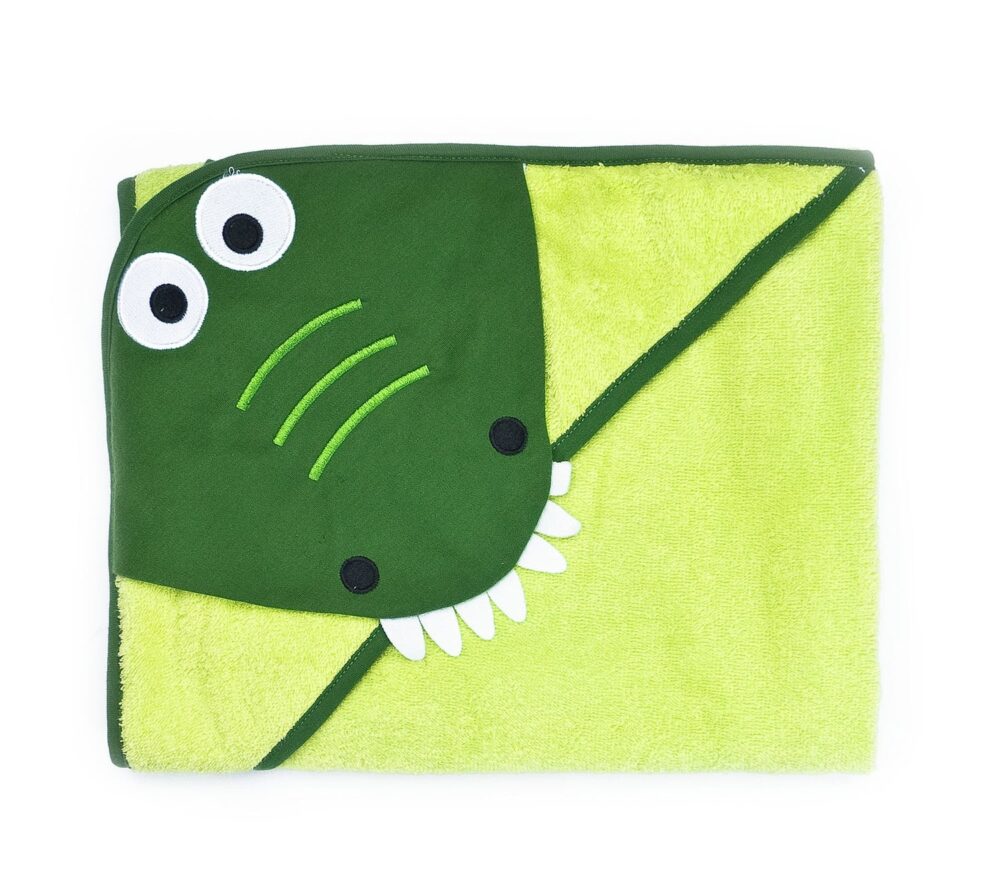 Πετσέτα με Κουκούλα 100x100cm Sensillo Crocodile 5902021524174 - Image 2
