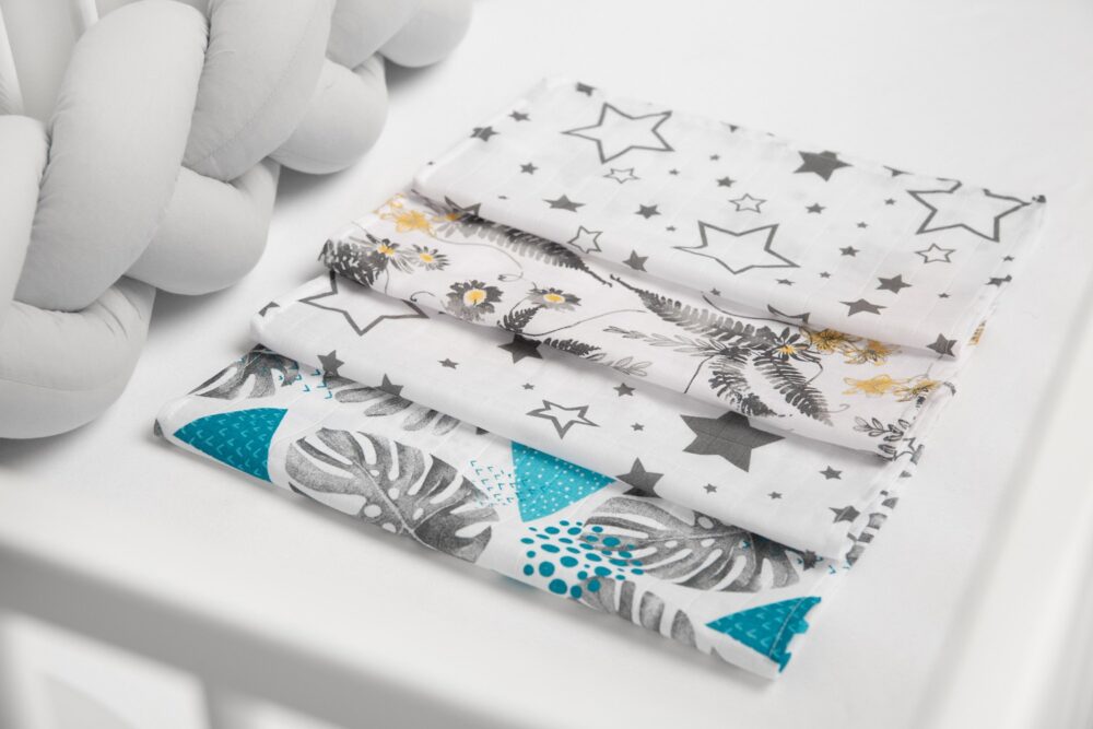 Πάνες Muslin 4τμχ 35x35cm Sensillo Blue 09925 - Image 2