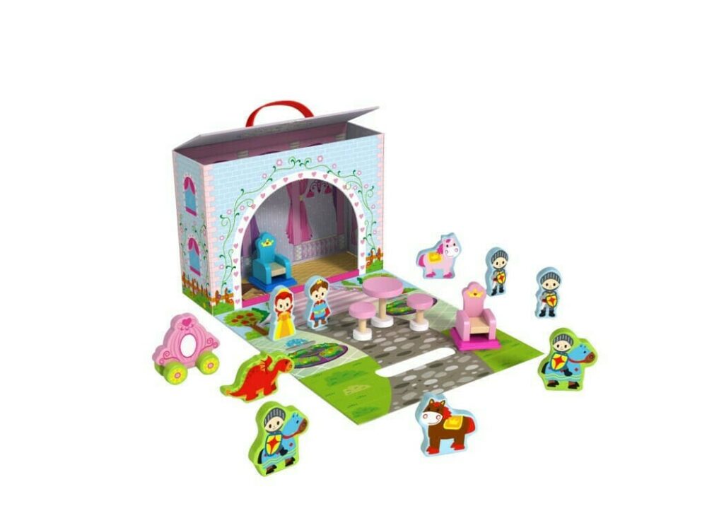 Κάστρο Πριγκίπισσας Ξύλινο Tooky Toys TY202 - Image 3