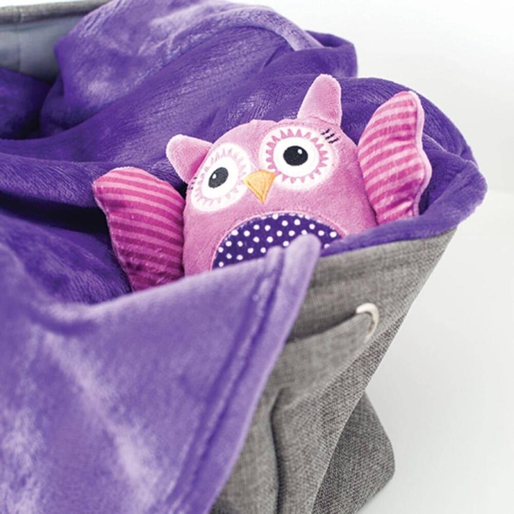 Βρεφική Κουβέρτα 65,5x100cm Zoocchini Owl Buddy Purple ZOO3002 - Image 2