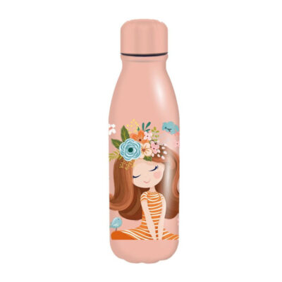 Παγούρι Αλουμινίου με Καπάκι 550ml Must Beige 000585695