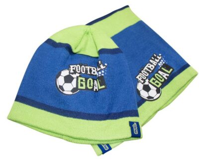 Παιδικό Σετ Σκούφος και Κασκόλ Football Must Blue 000584022
