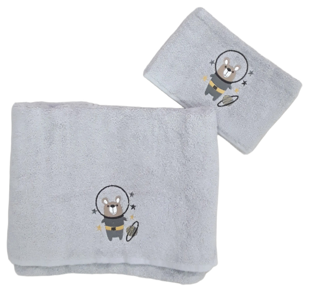 Σετ Βρεφικές Πετσέτες 2τμχ Grey Bear Astronaut 70200340021