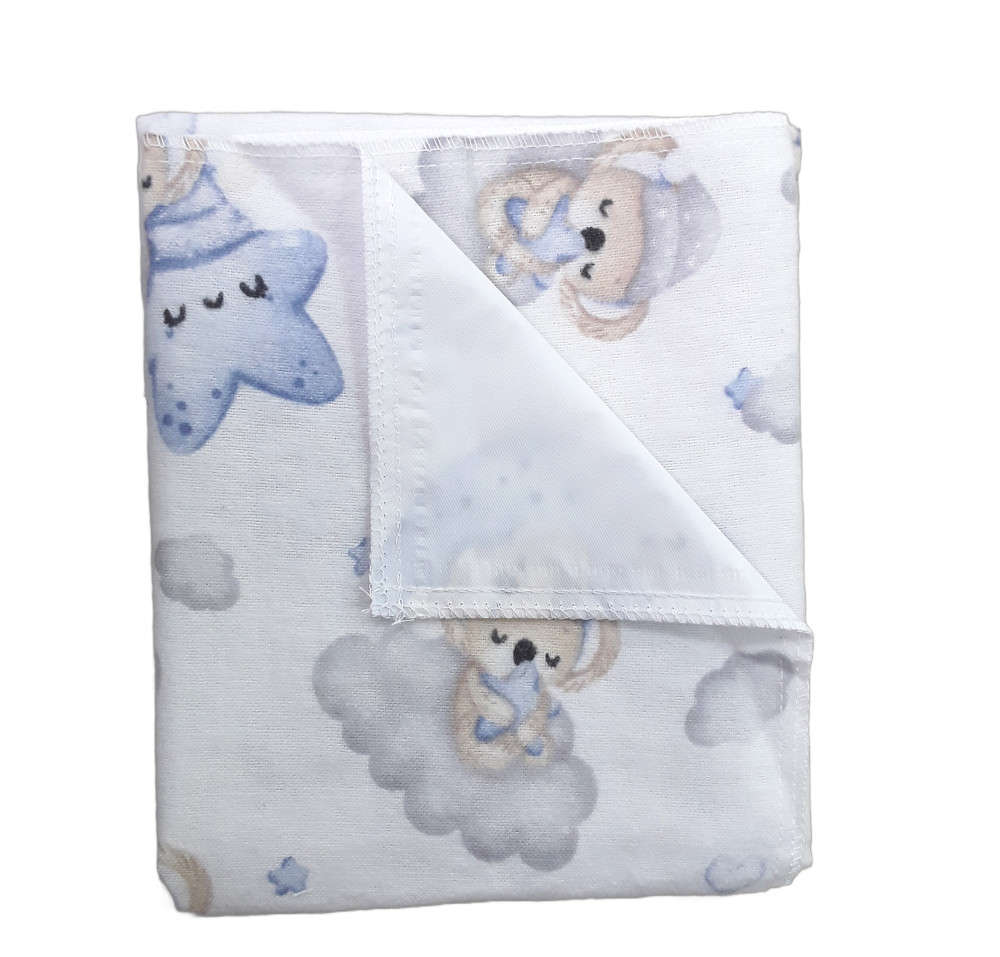 Σελτεδάκι Αδιάβροχο 50x60cm Sensillo Oilcloth Blue Bear Cloud 09999