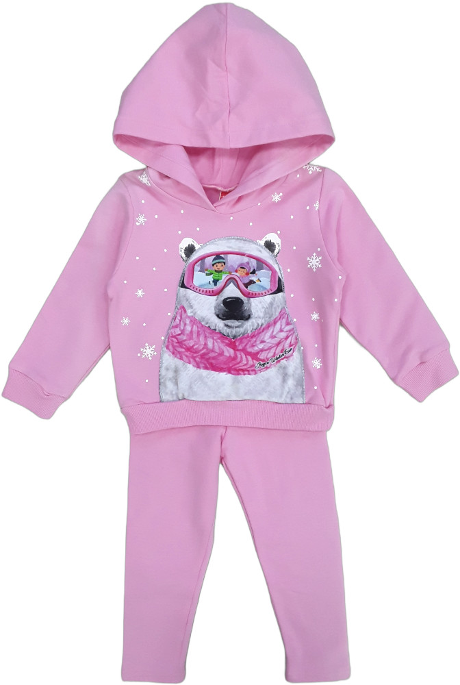 Σετ Φόρμες White Pink Bear 8020101