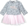 Φόρεμα Μακρυμάνικο Pink Grey Stars 8030042