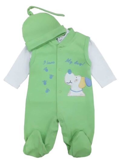 Φορμάκι Φανελάκι και Σκουφάκι 3m (62cm) Beboulino Green 80308830002