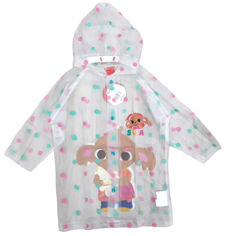Αδιάβροχο Raincoat Παιδικό με Κουκούλα Διάφανο White Bing 8110027
