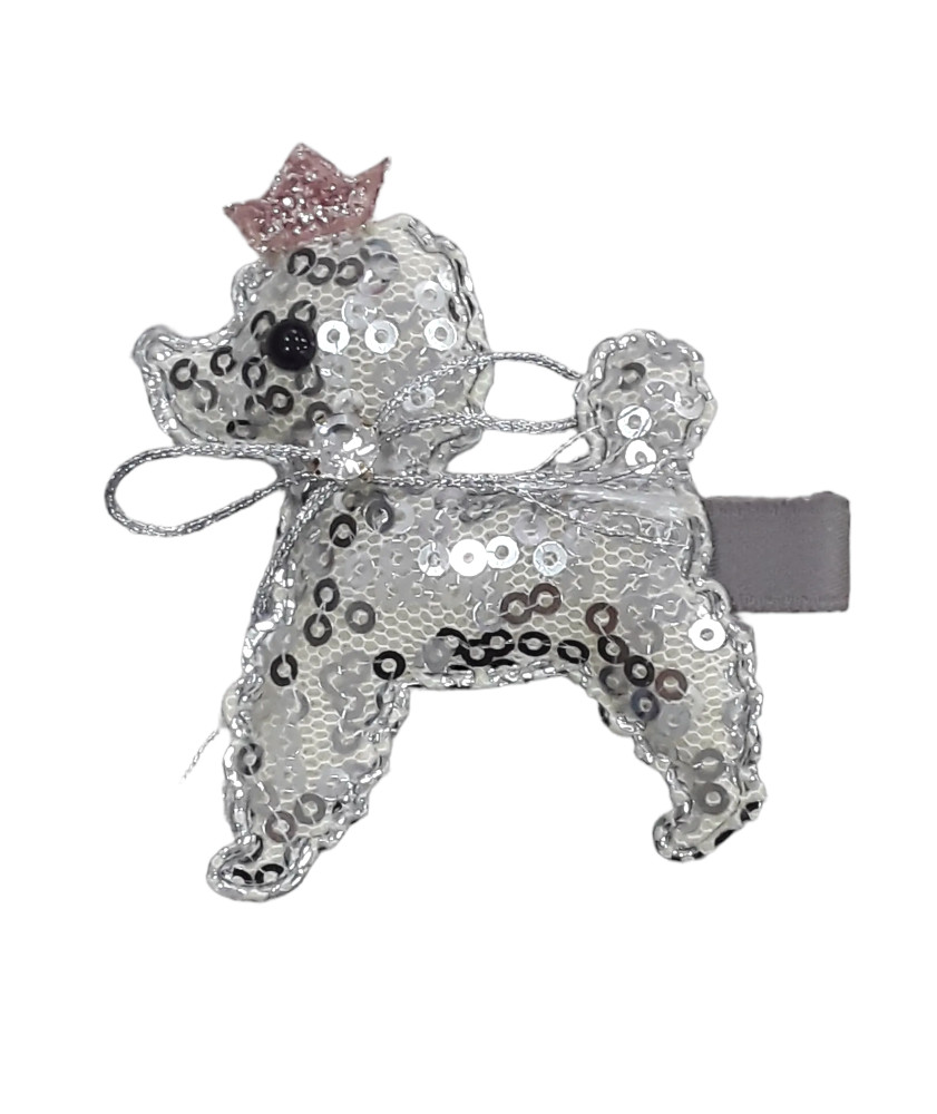 Κοκκαλάκι Μαλλιών Dog Silver 08100310021
