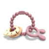 Μασητικό Σιλικόνης και Ξύλου Οξιάς Rabbit Natural Dep Pink Lorelli 10210850002 - Image 2