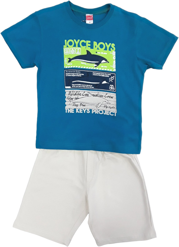 Μπλουζάκι Καλοκαιρινό με Σορτσάκι Joy Boys Green 8010070