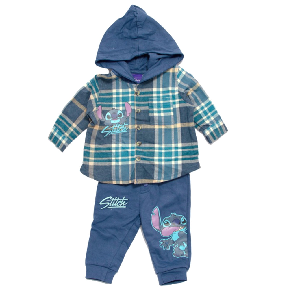 Μπλούζα με Κουκούλα και Παντελόνι Stitch 8060250