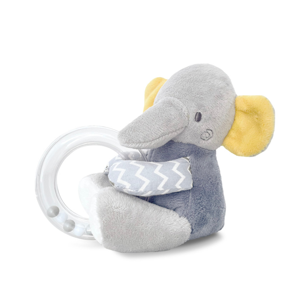 Λούτρινο Παιχνίδι με Κρίκο Lorelli Elephant Grey Natural 10191370010