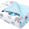 Παιδική Κουβέρτα 2 Όψεων 75x100cm Minky Blue Safari Turquoise 5904506803903 - Image 2
