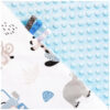 Παιδική Κουβέρτα 2 Όψεων 75x100cm Minky Blue Safari Turquoise 5904506803903 - Image 4