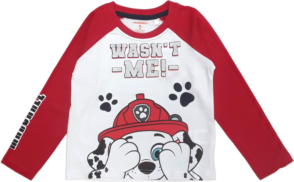Μπλουζάκι Μακρυμάνικο Paw Patrol Wasn’t Me Red 8020356