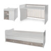 Πολυμορφικό Κρεβάτι-Κούνια MiniMax Lorelli White Artwood New 10150500043 - Image 4