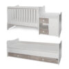 Πολυμορφικό Κρεβάτι-Κούνια MiniMax Lorelli White Artwood New 10150500043 - Image 5