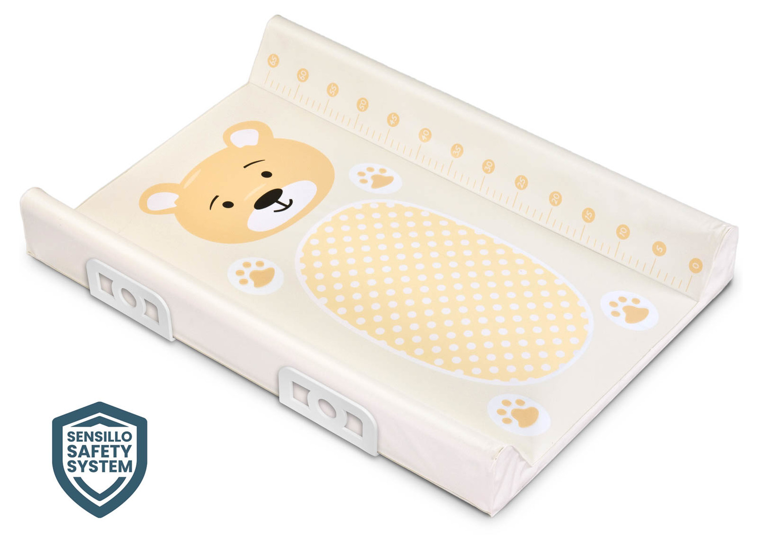Aλλαξιέρα με Σκληρή Βάση 50x70cm Sensillo Animals Teddy Beige 12150
