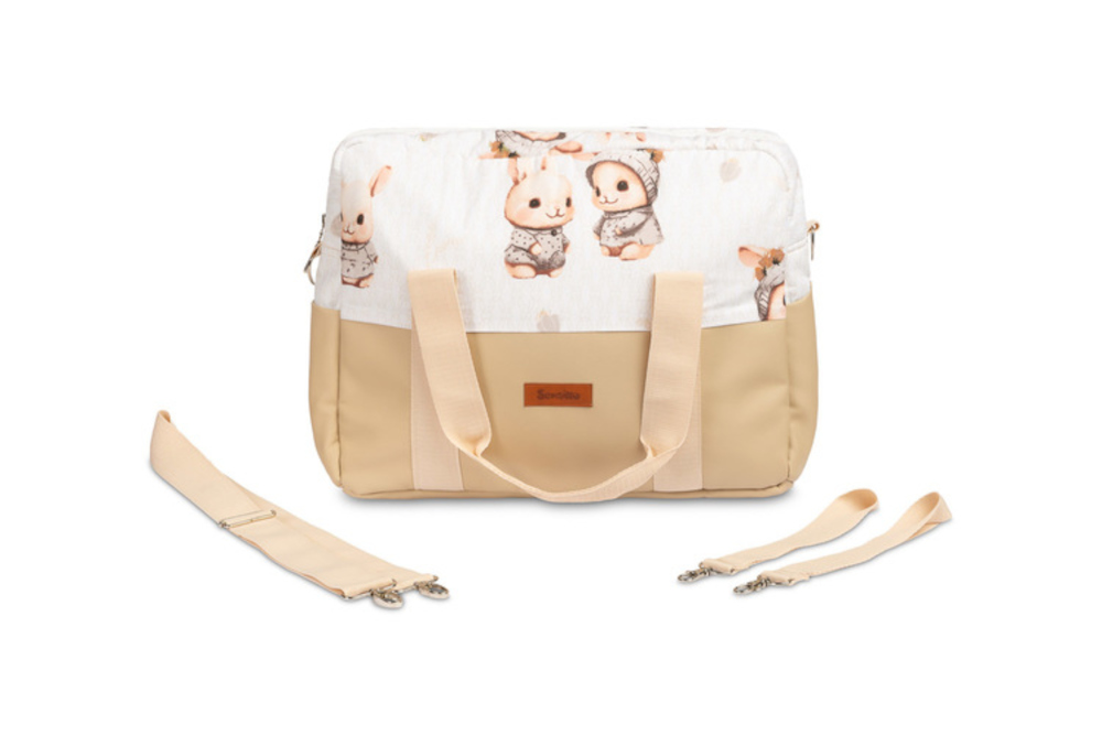 Τσάντα Μαμάς Eco Leather Sensillo Bunnies Beige 86256