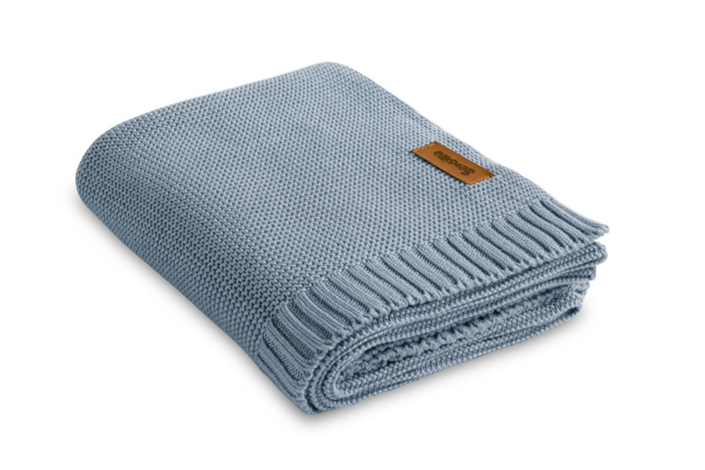 Κουβέρτα Πλεκτή 80x100cm Bamboo & Cotton Sensillo Jeans 4338