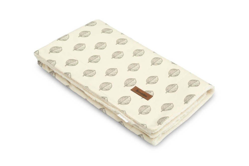 Κουβέρτα 2 Όψεων 80x100cm Eco Sensillo Leaves Plush 42920