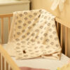 Κουβέρτα 2 Όψεων 80x100cm Eco Sensillo Leaves Plush 42920 - Image 4
