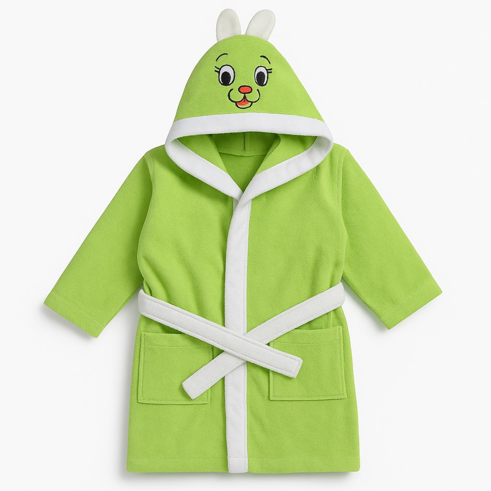 Μπουρνούζι Παιδικό με Κουκούλα Lime Bunny 70200730017