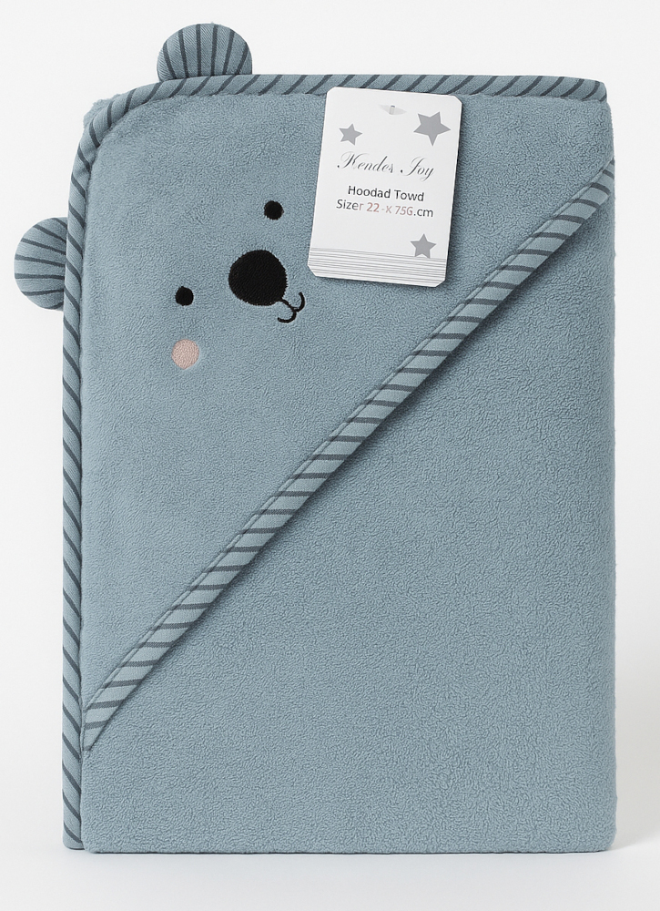Μπουρνουζοπετσέτα 75x75cm Beboulino Grey Mouse Fr 70203650021
