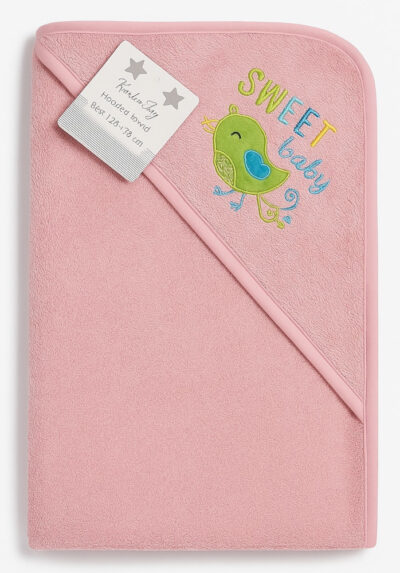 Μπουρνουζοπετσέτα 75x75cm Beboulino Pink Sweet Baby Fr 70203950008