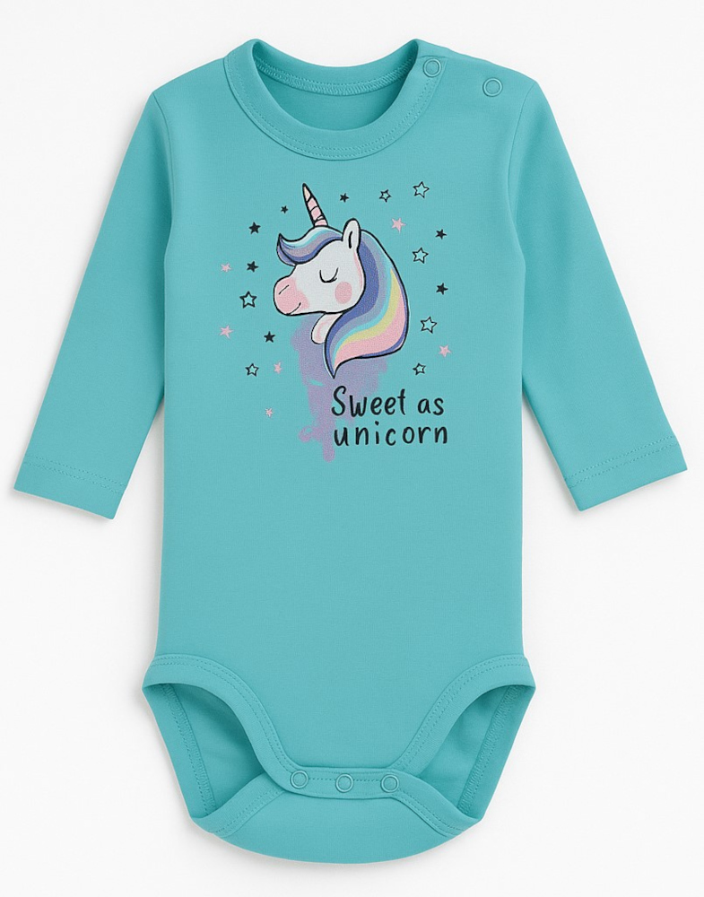 Κορμάκι Μακρυμάνικο Little Unicorn Venere Turquoise 8020601